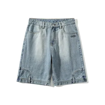 Chinpeno Denim Shorts Unisex Vintage Blue