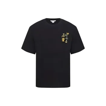URBAN REVIVO T Shirts Men Jet Black