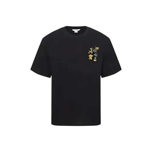 URBAN REVIVO T Shirts Men Jet Black
