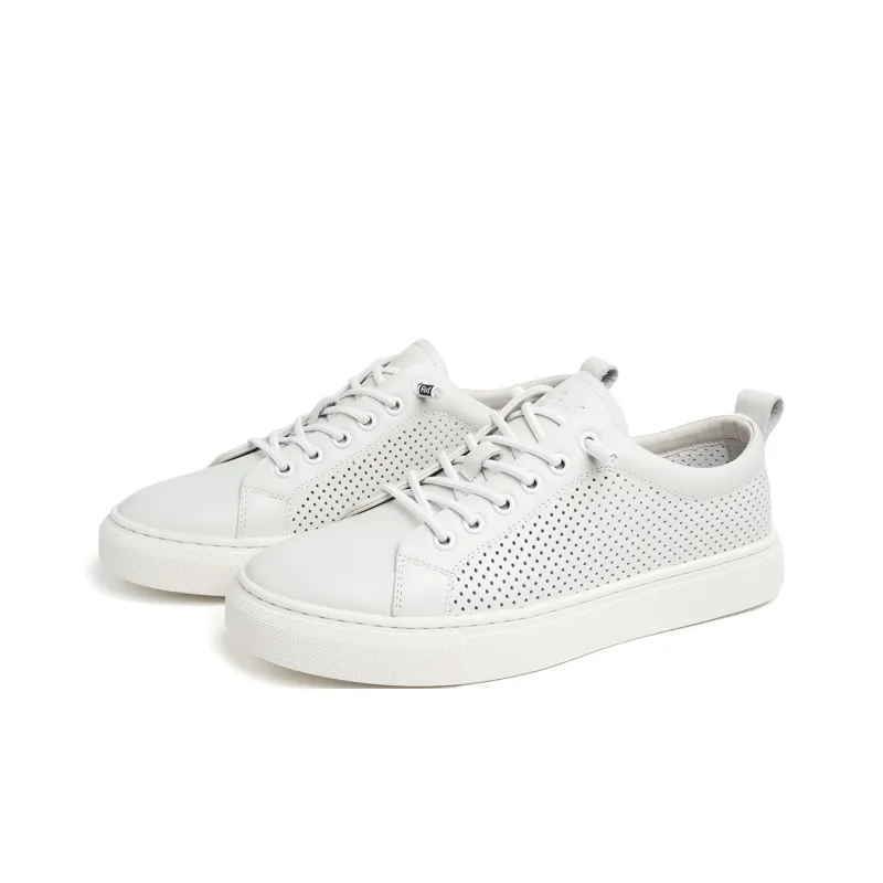 FED Low Top Skateboard Shoes Men's White-2