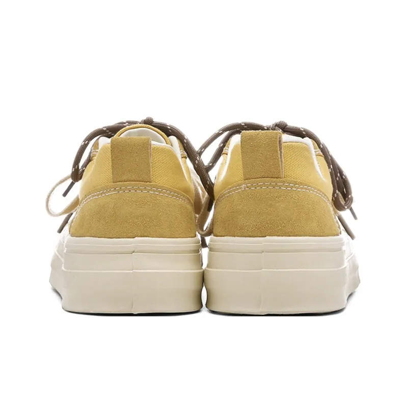 The New Age Family Low Top Skateboard Shoes Women's Yellow-3