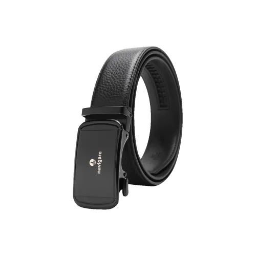 NAVIGARE Cow Leather Belts Men's Width 3.55cm