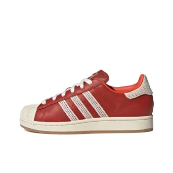 Adidas Originals Superstar 2 Low Top Skateboard Shoes Women's Red