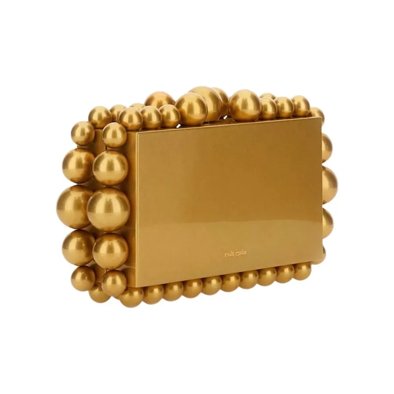 CULT GAIA Aluminum Alloy Clutch Women's Gold-1