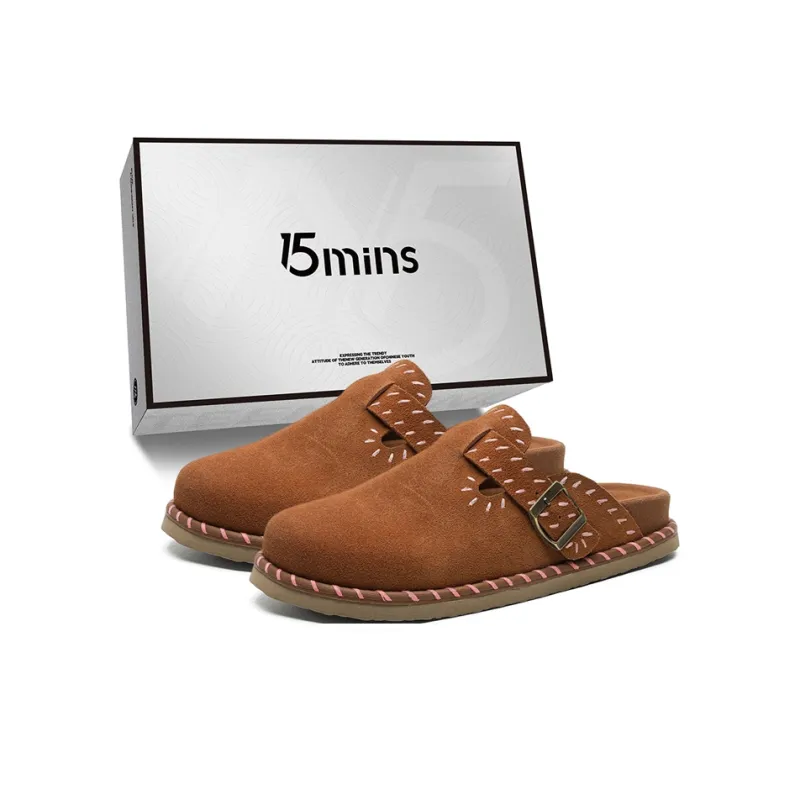 15 MINS Rubber Sole Stitching Abrasion Resistant Slip Resistant Birkenstock Shoes Unisex-6