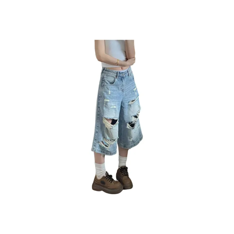 CORNILOT Denim Shorts Unisex Blue-0