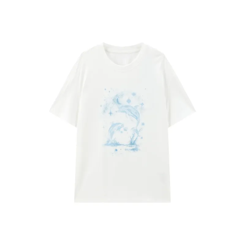 PEACEBIRD T Shirts Women's White-0