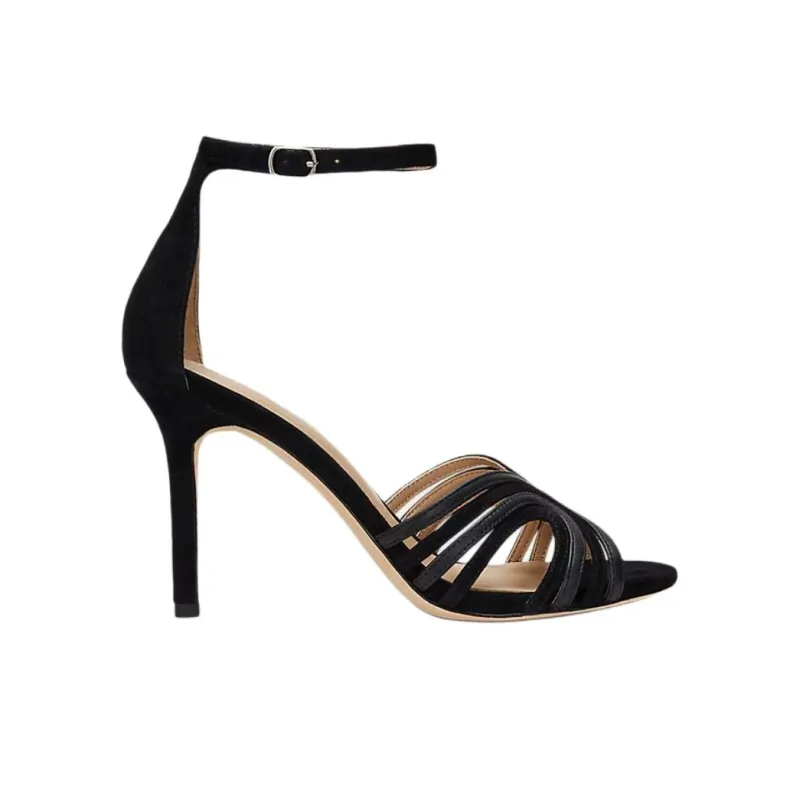 LAUREN RALPH LAUREN Allie One Strap Sandals 9cm Women's Black-1