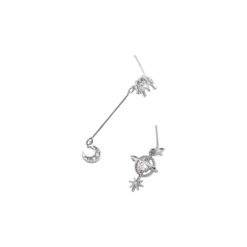 ONEKISS Artificial Zircon Clip On Earrings Women's