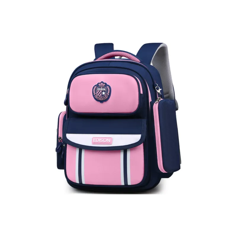 EDISON Repellent Oxford Cloth Backpack Student Backpack Kids' Royal Blue/Sky Blue/Pink/Purple-9
