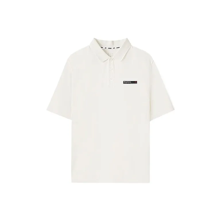 Skechers Polo Shirt Men's Marshmallow White 0074-0