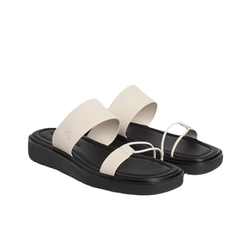 CKJ CALVIN KLEIN JEANS EVA Slip Resistant Slide Slippers Women's White-1