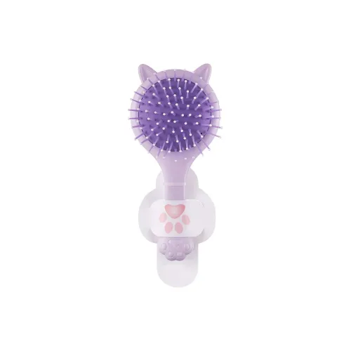 XIAOLITONGXUE Cute Cat Paw Mirror Comb Dual Use Air Cushion Comb Portable Head And Scalp Massage Comb