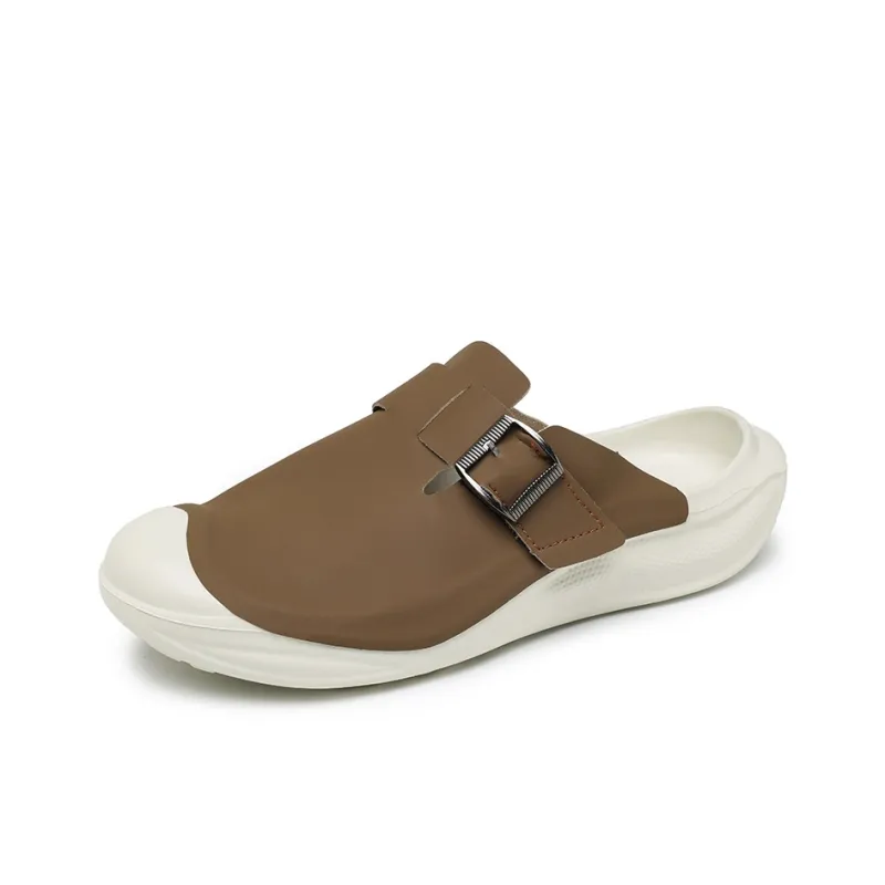 ROBINHOOD Cut Out Odor Resistant Abrasion Resistant Slip Resistant Antibacterial Closed Toe Slippers Men's Box Included-12