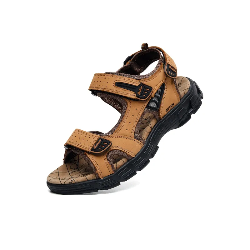 AIPSEN Beach Sandals Men's Light Brown-2