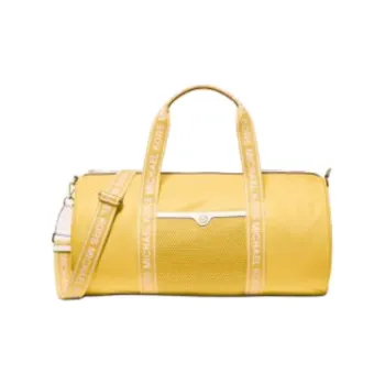 MICHAEL KORS Jet Set Nylon Travel Bag Unisex Yellow Daisy