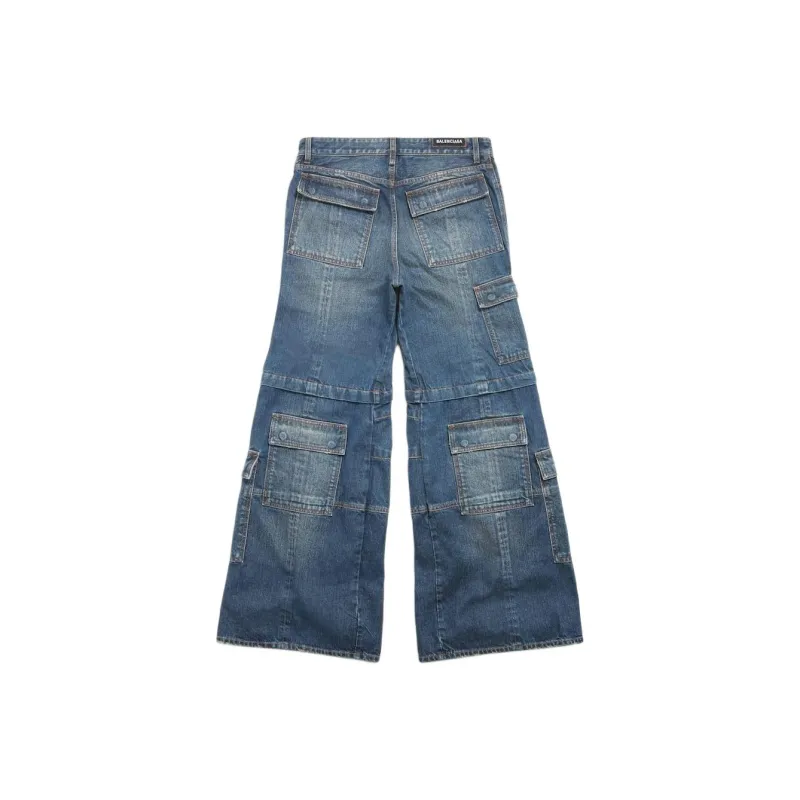 Balenciaga Jeans Loose Fit Women's Dark Blue-1