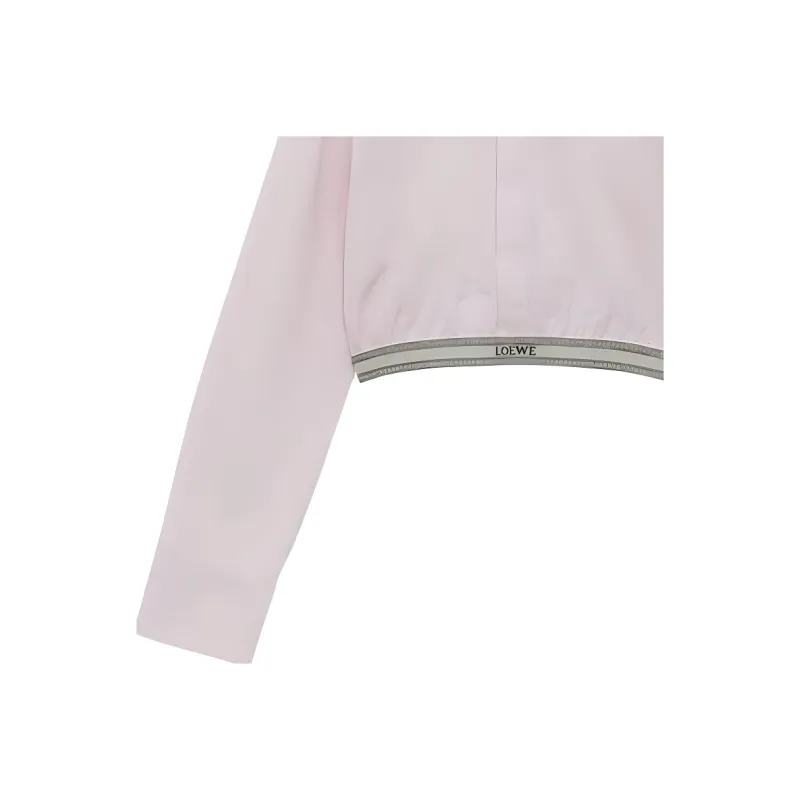 LOEWE Cropped Shirt 'Baby Light Pink'-4