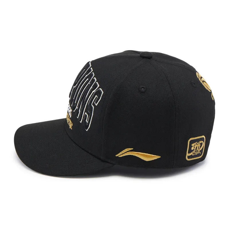 LiNing CBA Collection Cotton Baseball Caps Unisex Black-1
