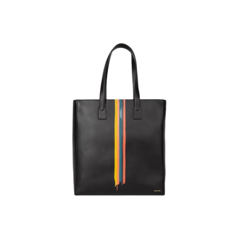 Paul Smith Leather Tote Bag Shopping Bag Handbag Men's Black-0