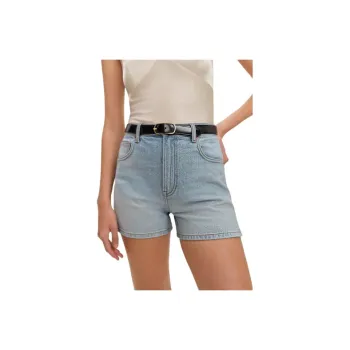 REFORMATION Norah Stretch High Rise 3.5' Jean Shorts Denim Shorts Women's