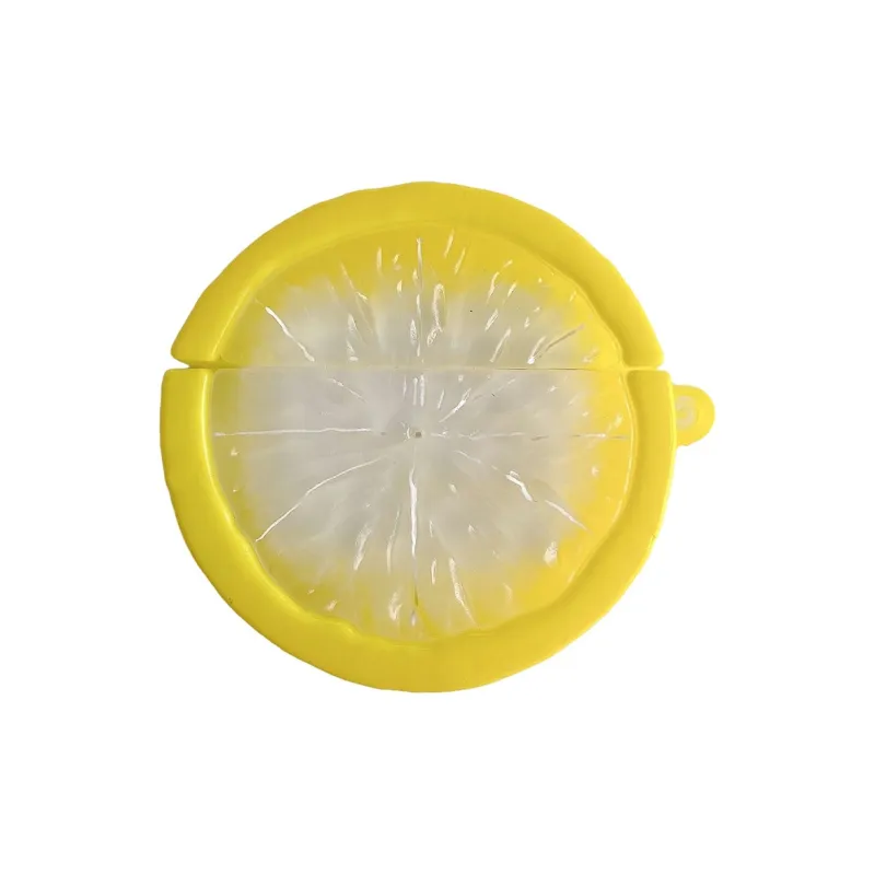 Baohuguang Compatibility Apple AirPods 3/1/2/Pro TPU Fashion Minimalist Style Parody Lemon Headphone Cases-3
