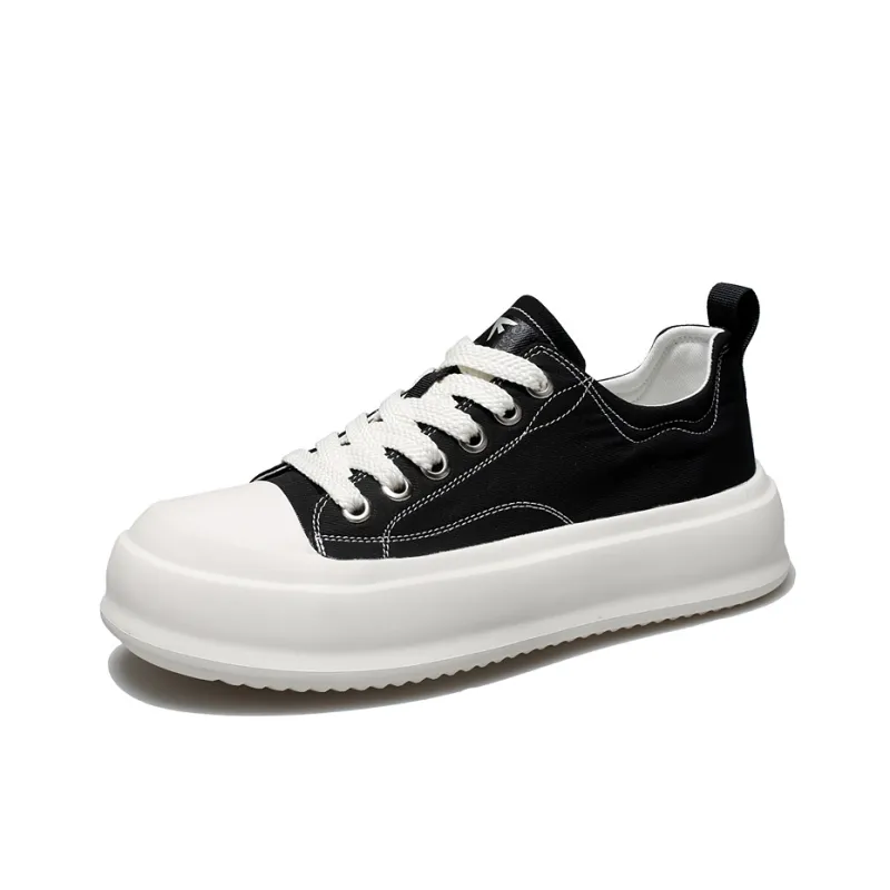EDENBO Low Top Skateboard Shoes Men's Black-2