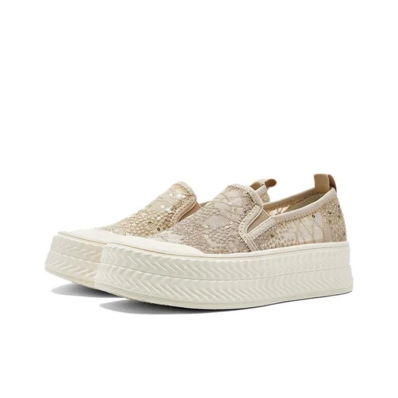 NINE WEST Low Top Casual Shoes Women's Gold-2