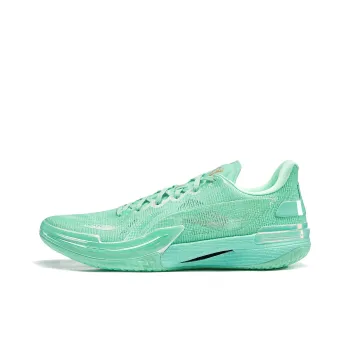 LINING Gamma Basketball Shoes Men Low Top Fluorescent Ice Cyan