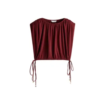 H&M Tank Tops Women's Burgundy