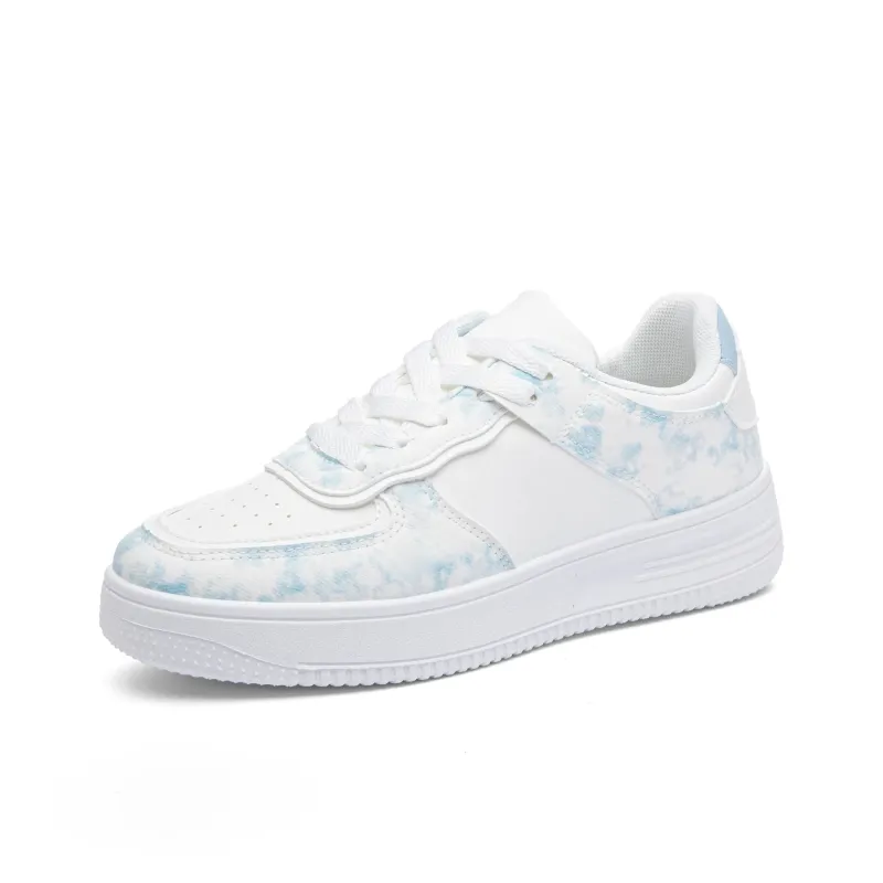 Fawn Miri Abrasion Resistant Low Top Skateboard Shoes Women's Light Blue-6
