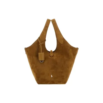 Polo Ralph Lauren Leather Tote Bag, Shopping Bag, Handbag Women's Beige