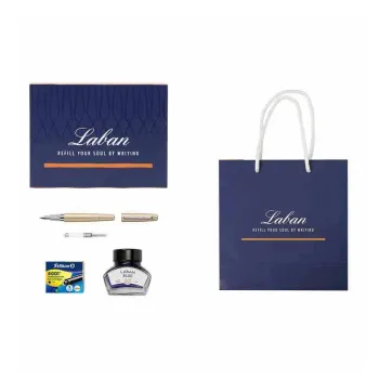 Laban Blue Ink Gift Box Set Signature Pen Pens