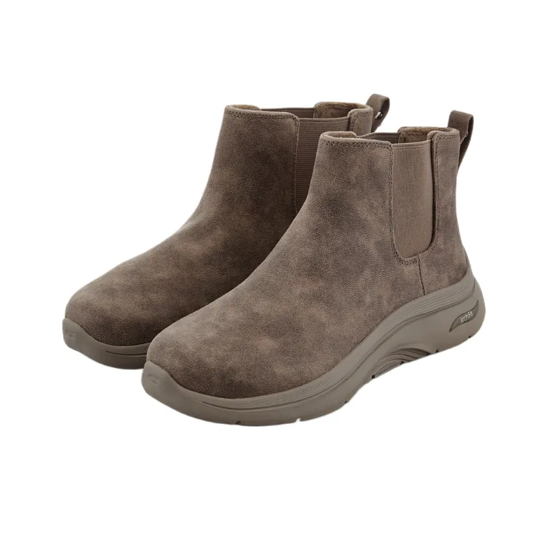 Skechers GO Walk Arch Fit 2.0 Short Chelsea Boots Women's Brown-2