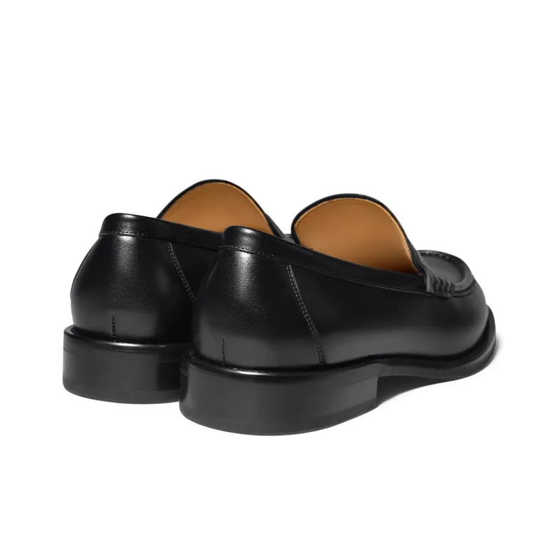 THOM WILLS Business Commute Versatile Slip on Casual Shoes Men's Black-3