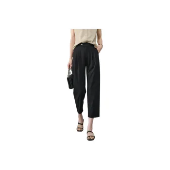 YALIDA Casual Pants Women's Meteorite Black