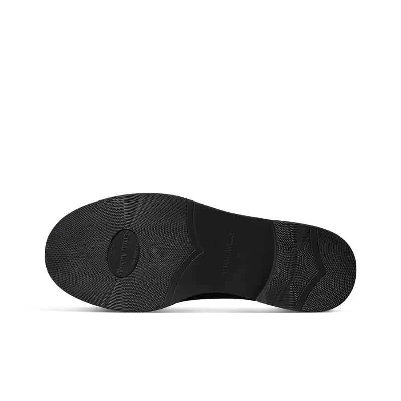 THOM WILLS Business Commute Versatile Slip on Casual Shoes Men's Black-4