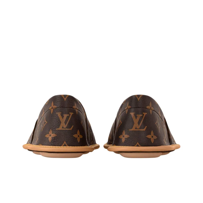 LOUIS VUITTON Traveller Casual Shoes Men's Brown-4