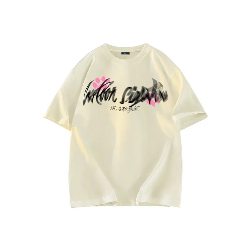 A02 T Shirts Unisex Light Beige Apricot-0