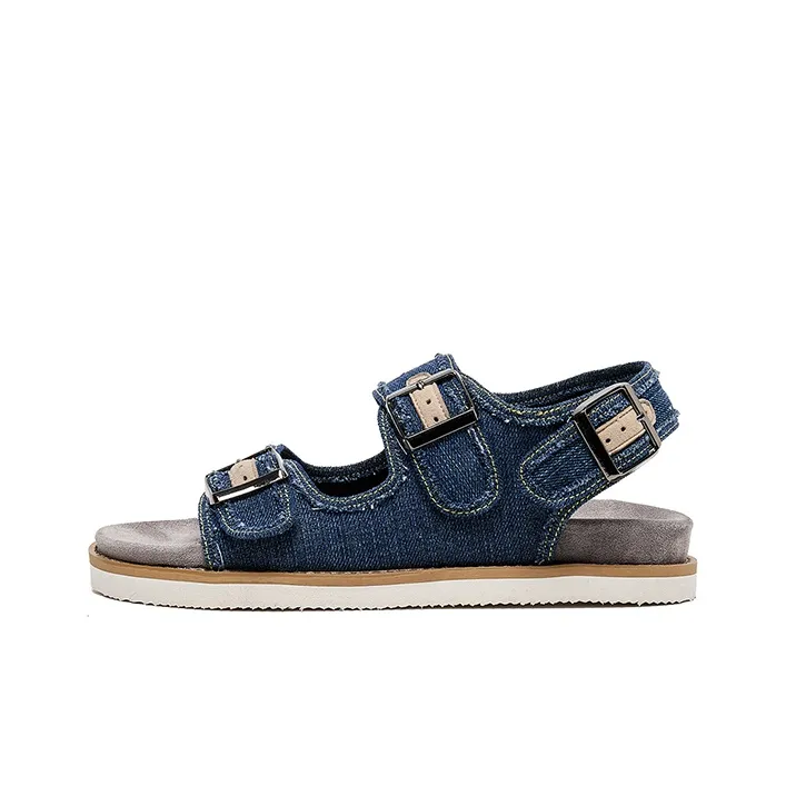 Lee Cooper Beach Sandals Men Denim Blue/Denim Black-0