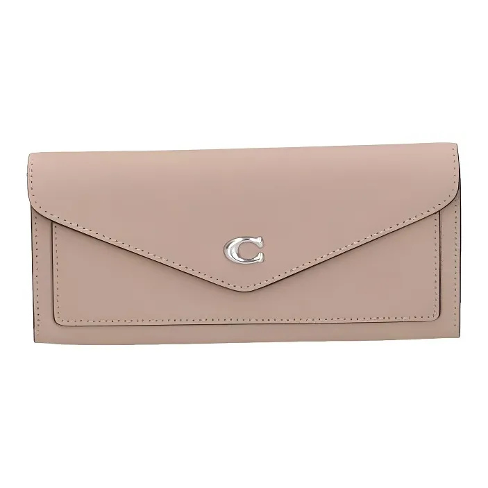 COACH Wyn Leather Wallet Women's Oat-1