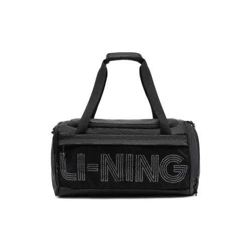 LiNing Fitness Series Polyester Travel Bag Unisex Black