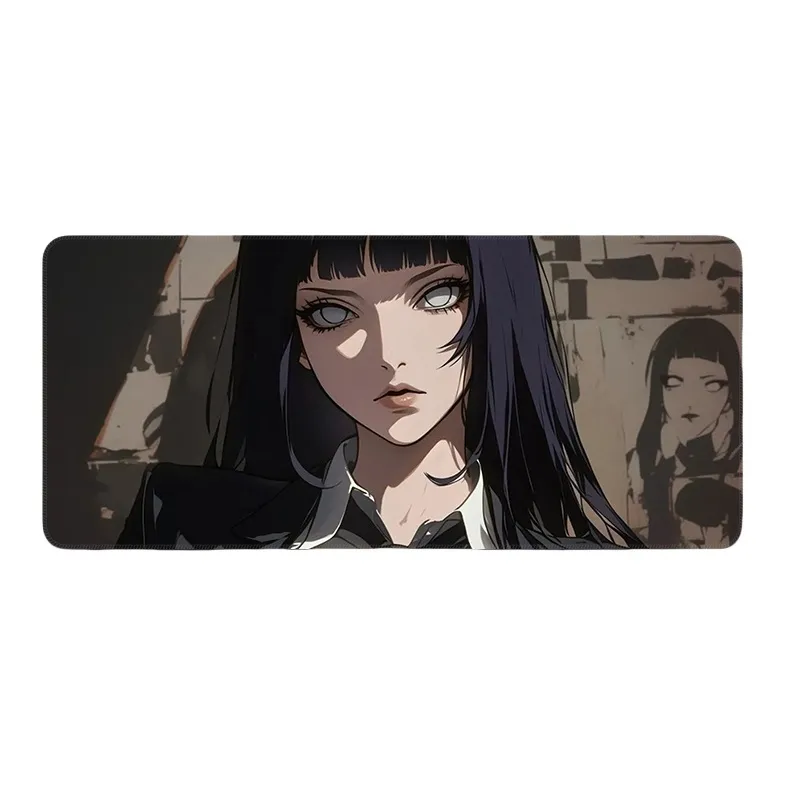 DANYIN Premium Black Hinata Hyuga Naruto Extra Large Anime Esports Office Computer Keyboard Thick Table Mats Mouse Pads-15