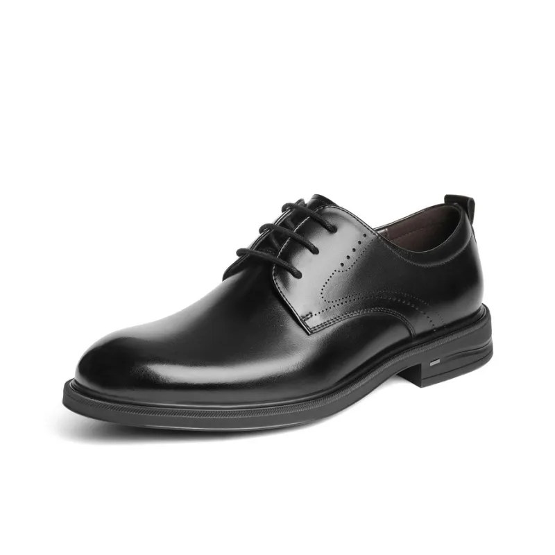 BELLE Dress Shoes Men Low Top Black-1