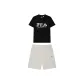 Clothing Sets (Jet Black Top+Sky Beige Bottom)