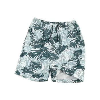 MEIKE Casual Shorts Unisex Leaves On A White Background