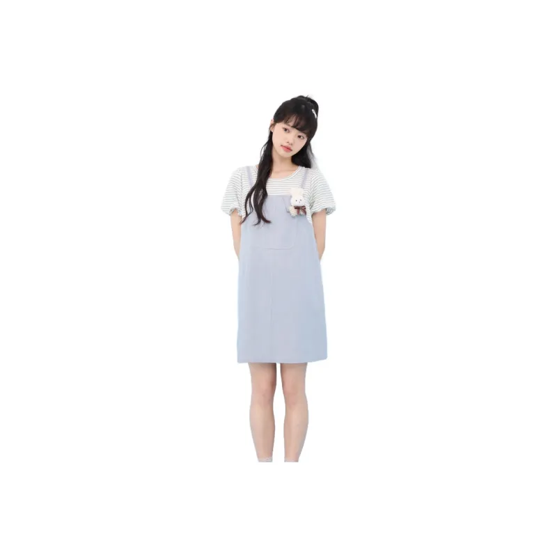 ZIHAN Short Sleeved Dress Women's-5
