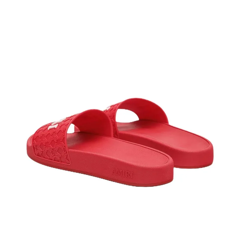 AMIRI Slide Slippers Men Red-3