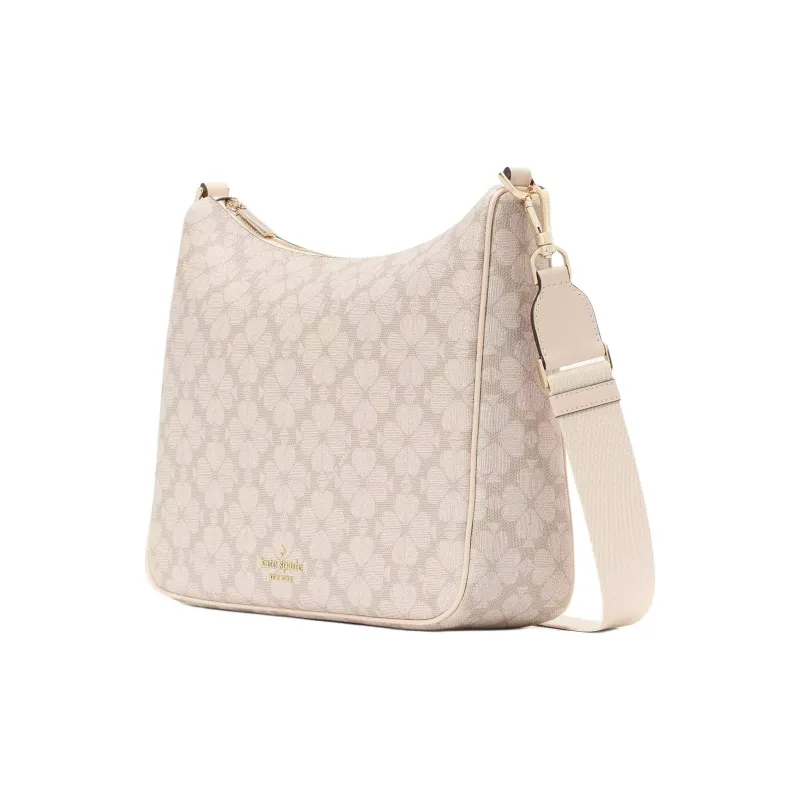 Kate Spade Flower PVC Shoulder Bag, Crossbody Bag Tubas Women's Beige-1