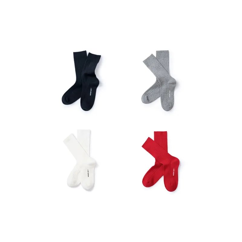 Under The Boots Mid Calf Socks Unisex 4 Pack-4